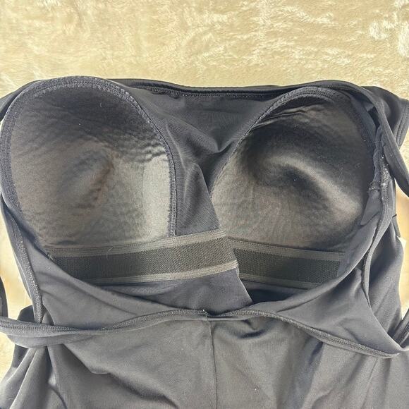 Longitude One Piece Swimsuit Bathing Suit Women's 18W Two Tone Black / White - Picture 8 of 11